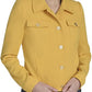 Tommy Hilfiger Womens Trucker Jacket Deep Maize Size 6