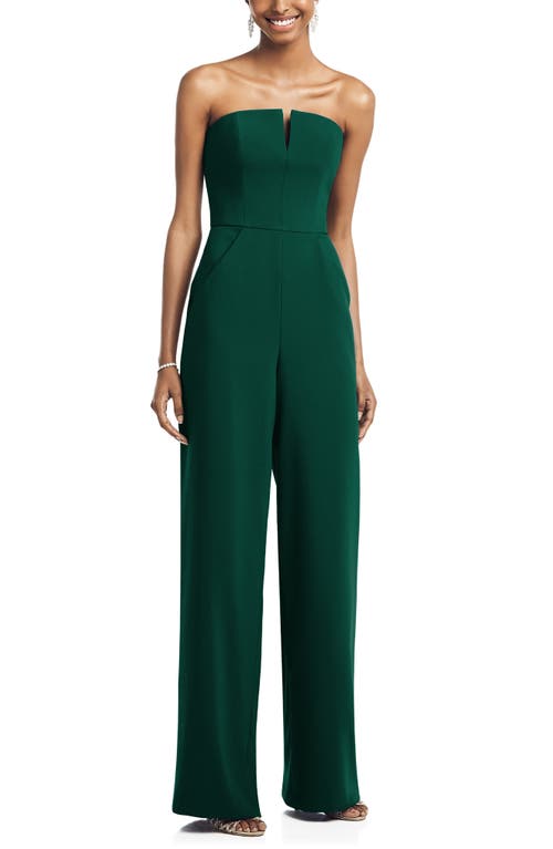 dessy-collection-strapless-crepe-jumpsuit-in-hunter-size-14