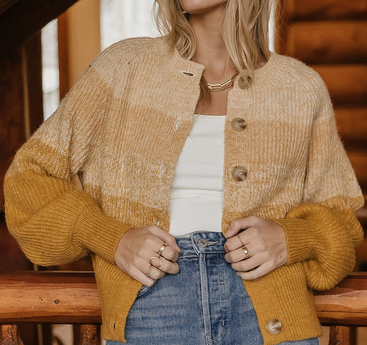 VERO MODA Women's Delaine Knitted Cardigan Yellow Size X-Large