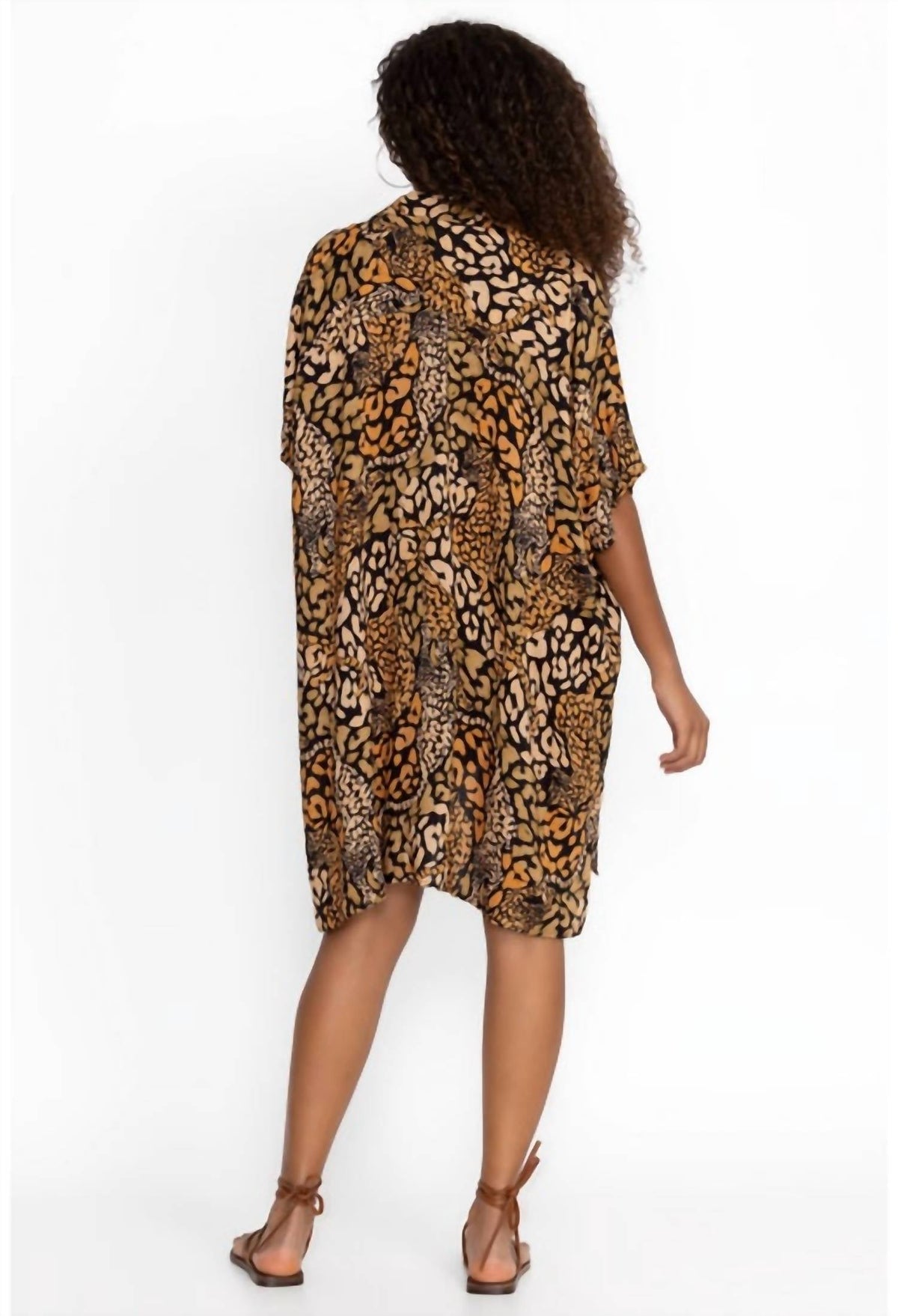 Johnny Was - AFENI (GOLD) OVERSIZED BUTTON DOWN SHIRT