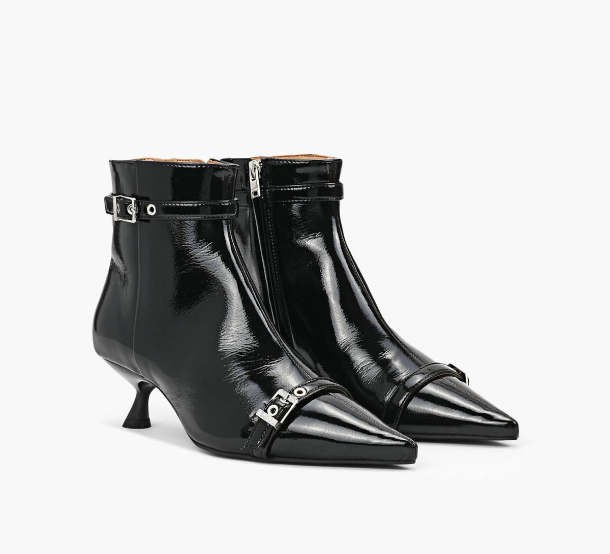 Ganni - Women's Eyelets Kitten Heel Boot