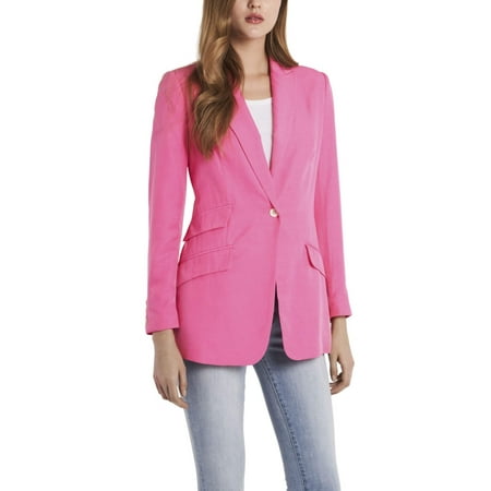 vince-camuto-womens-pink-one-button-blazer-size-2-petite