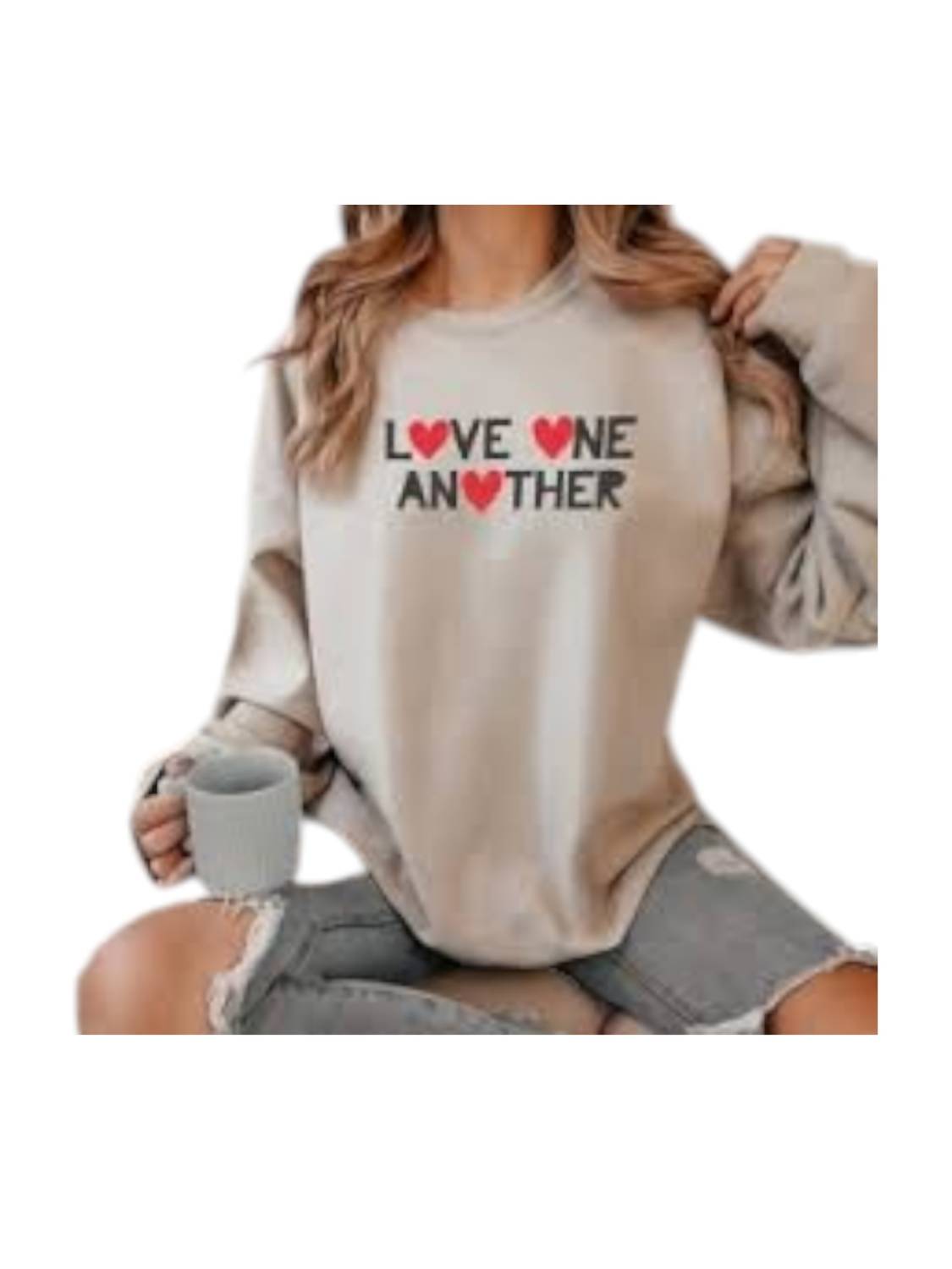 Oat Collective - Love One Another Graphic Sweatshirt