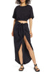 free-people-rae-waist-cutout-asymmetric-dress-in-black-size-small
