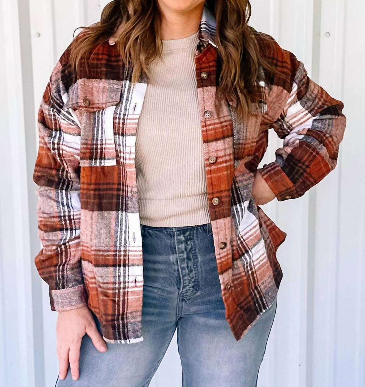 Aapparella - Plaid Shacket