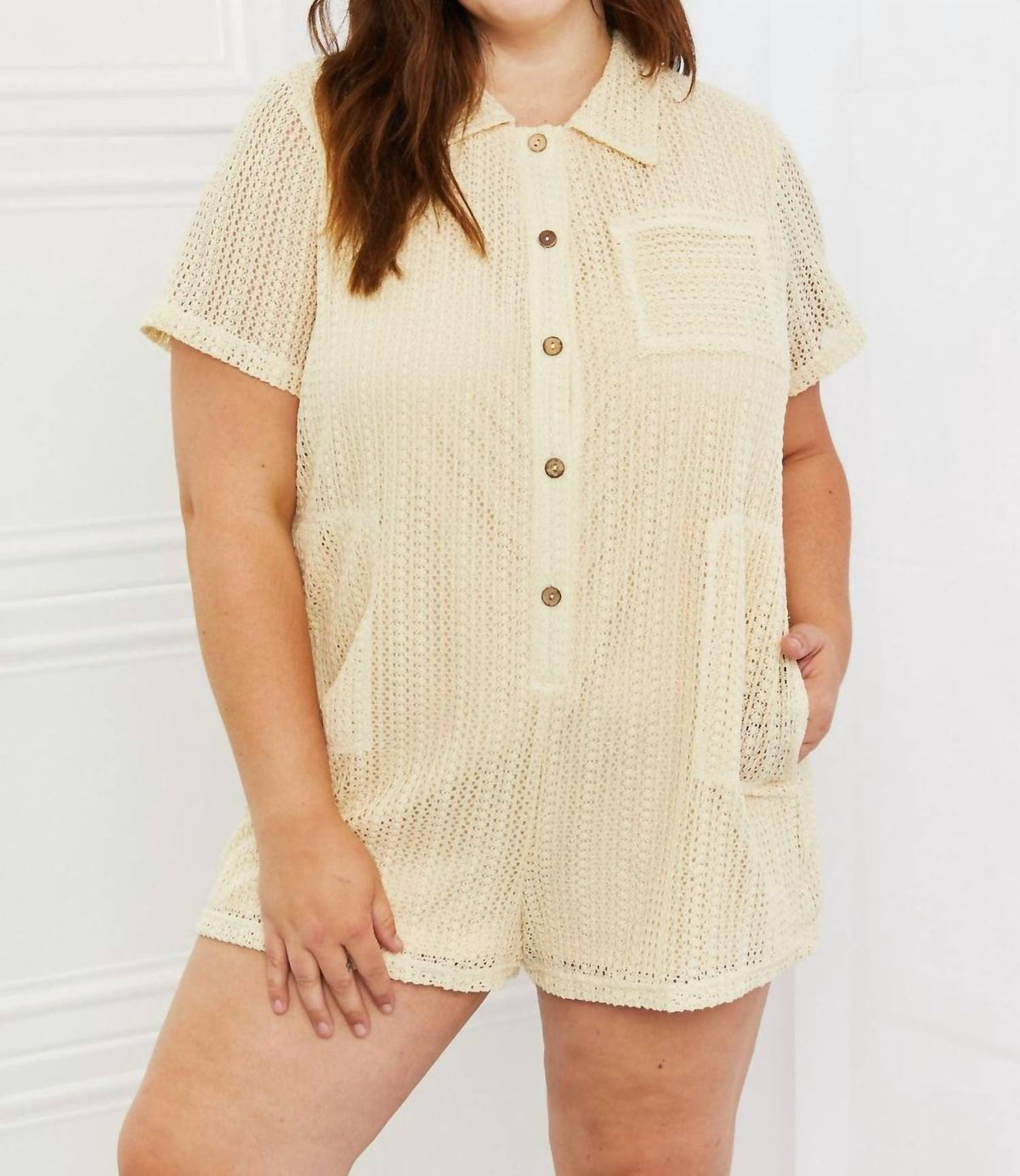 Trendsi - Heyson Ready For The Day Crochet Romper