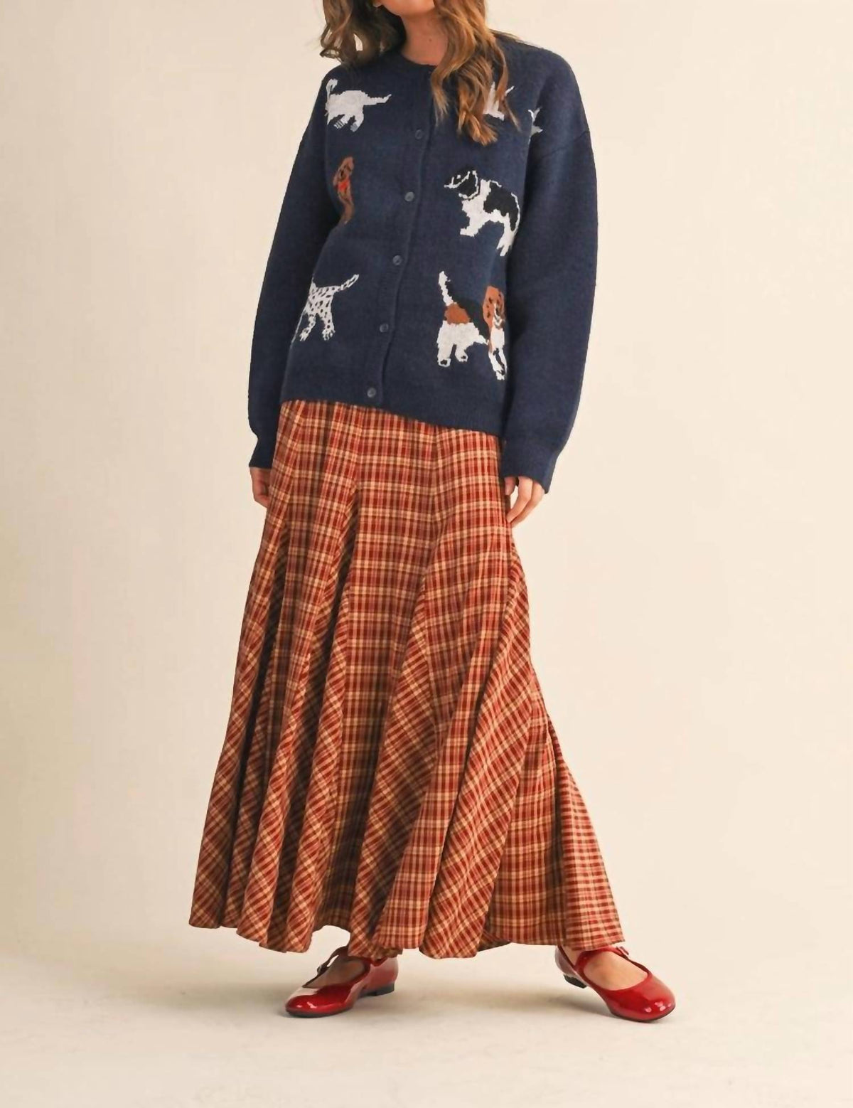 &Merci - Plaid Maxi Skirt