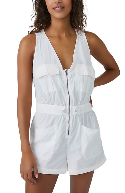 FP Movement Noiseless Back on Trek Romper in White, Size Large
