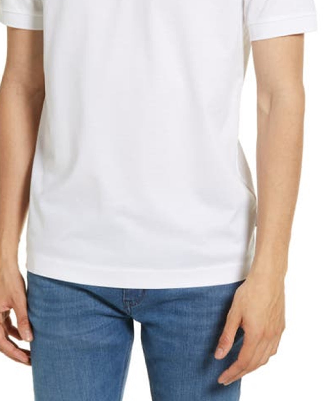 Hugo Boss Men's Prout Colorblock Cotton Polo Shirt Blue Size Small