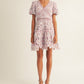 Arose Studio Inc Womens Sarah Puff Sleeve Lace Mini Dress Lavender