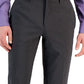 Perry Ellis Men's Slim Fit Flat Front Pants Gray Size 38X29