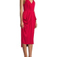 BCBGeneration Women's Cocktail Drapey Pocket Knit Dress Pink Size Large