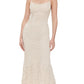 BARDOT Womens Adoni Crochet Midi Dress Light Beige Size 6