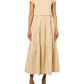 BOSS Hybrid Jersey T Shirt Maxi Dress Soft Sand Size Small