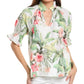 Tommy Bahama Womens Daybreak Hibiscus Top White