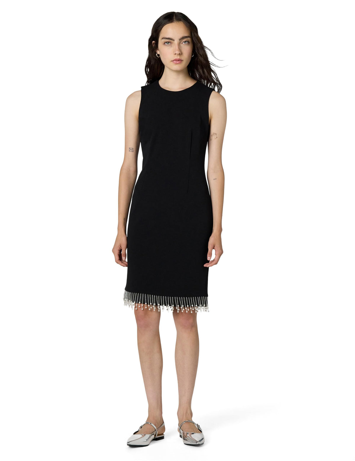 KARL LAGERFELD Paris Womens Black Sheath Dress Size 8