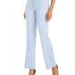Calvin Klein Womens Printed Modern Fit Wide Leg Pants Blue 14