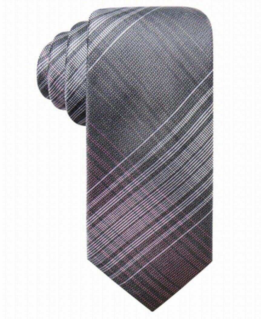 Ryan Seacrest Men's Ionic Plaid Slim Silk Tie Pink Size Regular