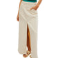 Free People Womens We The Free Come As You Are Denim Maxi Skirt Wisp