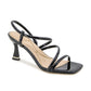 Kenneth Cole Womens Dreama Black Patent Heeled Sandal Size 10