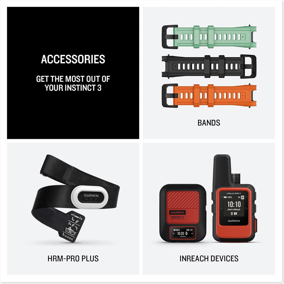 Garmin - Instinct 3 Solar GPS Smartwatch Fiber-reinforced Polymer
