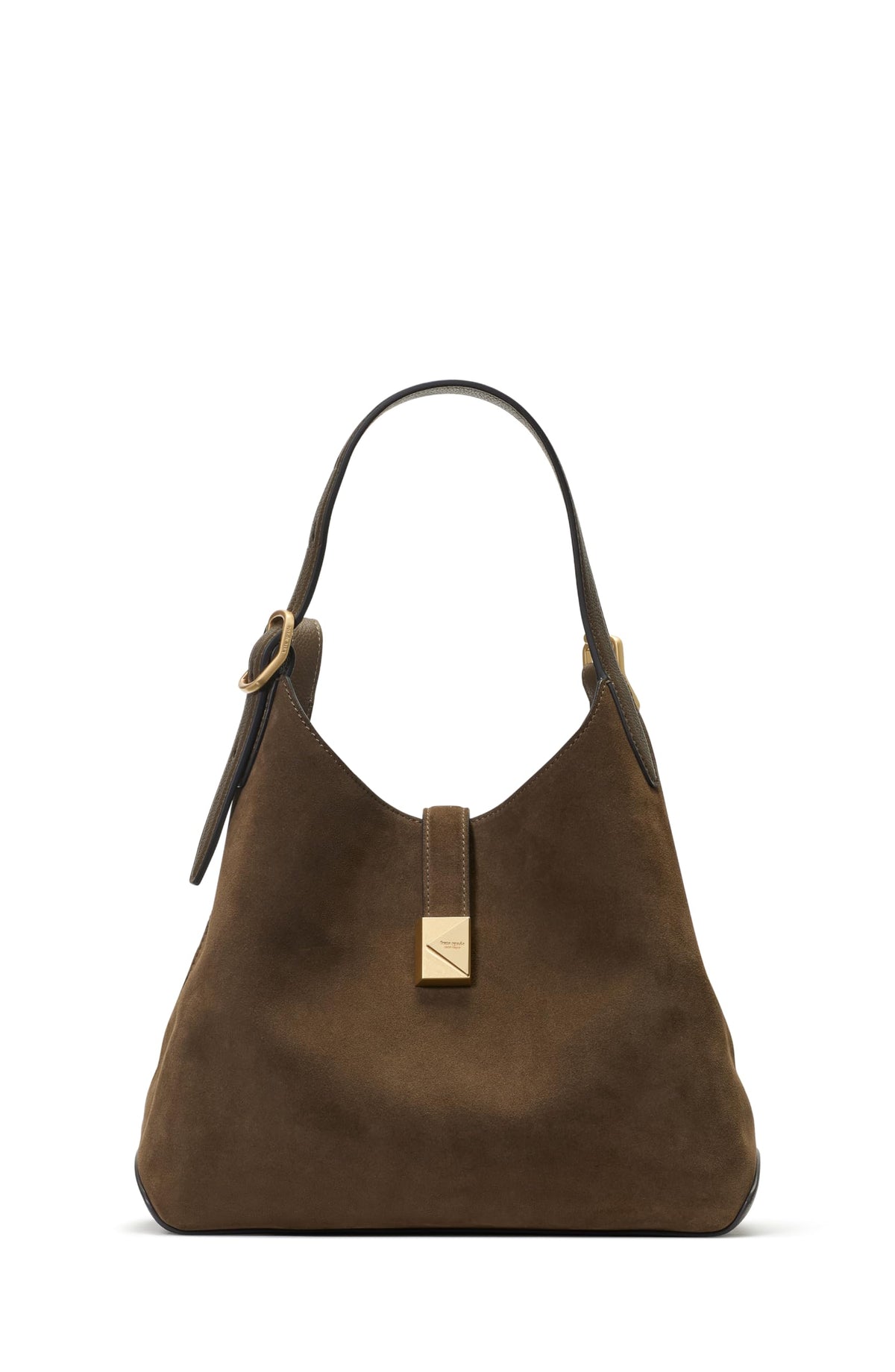 kate spade new york Deco Pebbled Leather and Suede Crossbody Tote