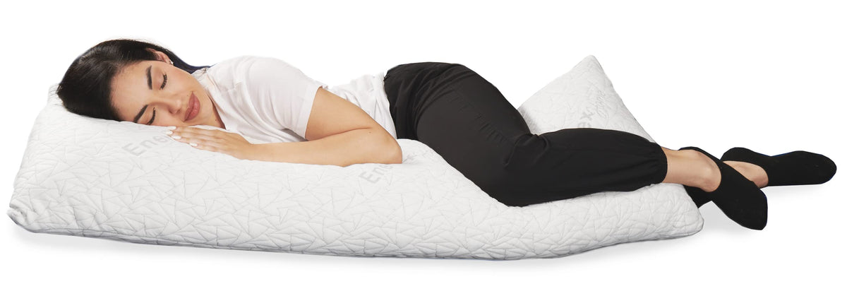 Adjustable Memory Foam Body Pillow- 54 x 20 Inches
