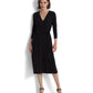 Lauren Ralph Lauren Jersey Matte Midi Dress Black 0