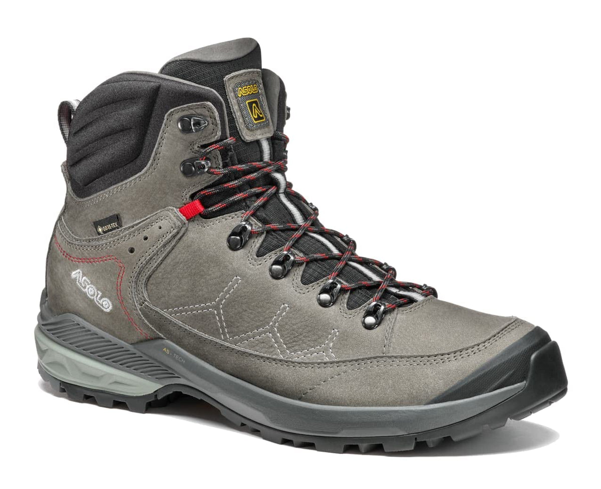 ASOLO Men's Falcon EVO Nubuck GV Hiking Boots GraphiteRed Size 10