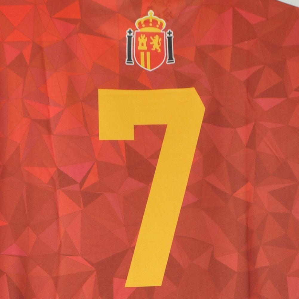 Urban Spain Espana Country Short Sleeve Round Neck Sublimation Soccer Jersey MD