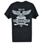 Bike Rally 2013 19th Anniversary Reno NV Man Graphic Tee Novelty C-neck Black