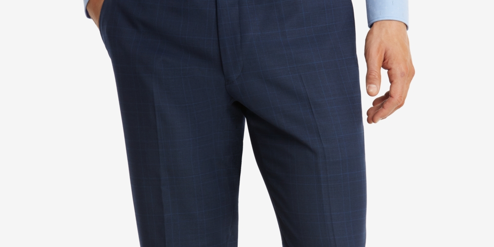 Tommy Hilfiger Men's Modern Fit Th Flex Stretch Suit Pants Blue Size 34X34
