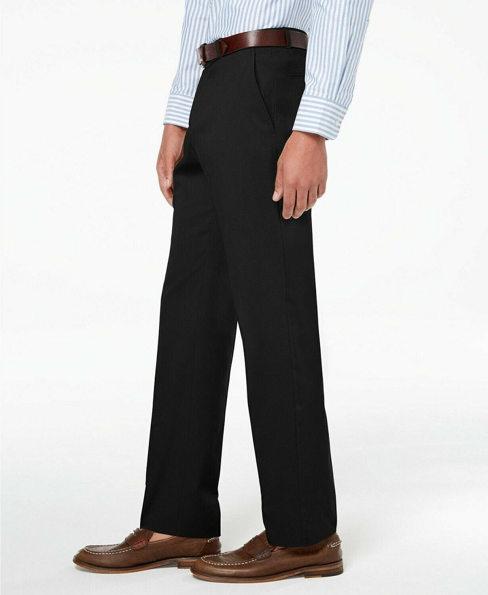 Tommy Hilfiger Men's Modern Fit Th Flex Stretch Pants Black Size 33X30