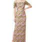 Js Collections Jemma Embroidered Cold Shoulder Column Gown In Amethyst/Chartreuse Size 2