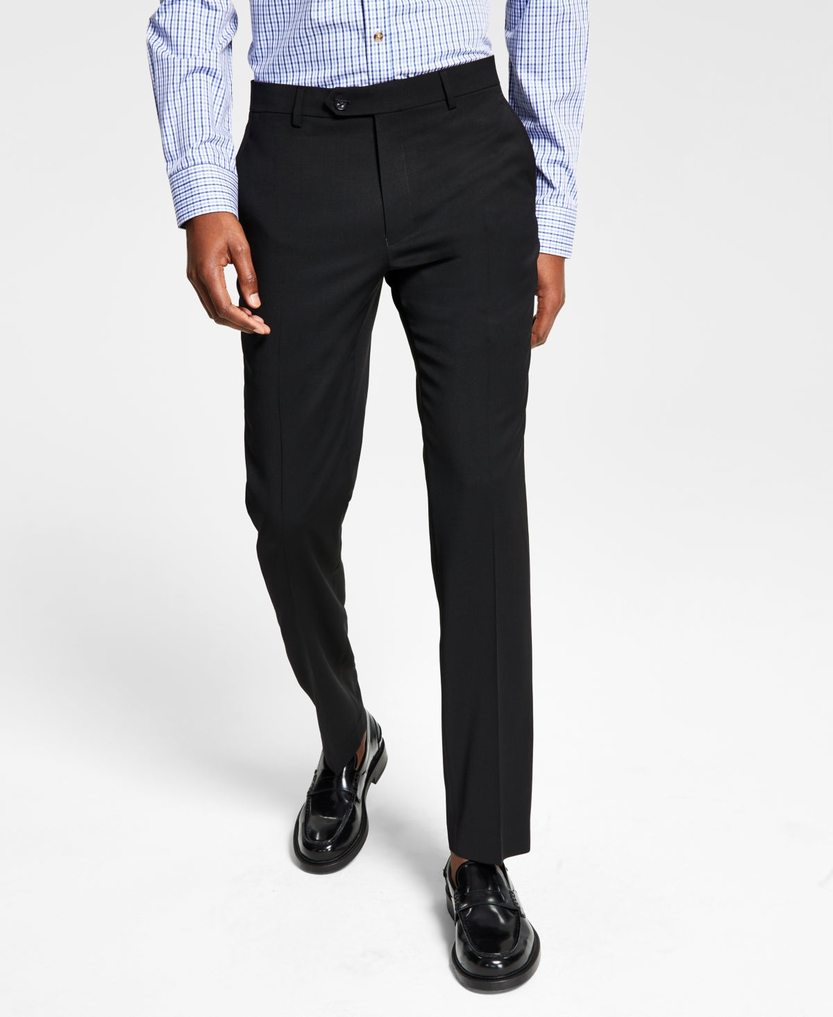 Tommy Hilfiger Men's Modern Fit Th Flex Stretch Wool Suit Separate Pants Black Size 33X32