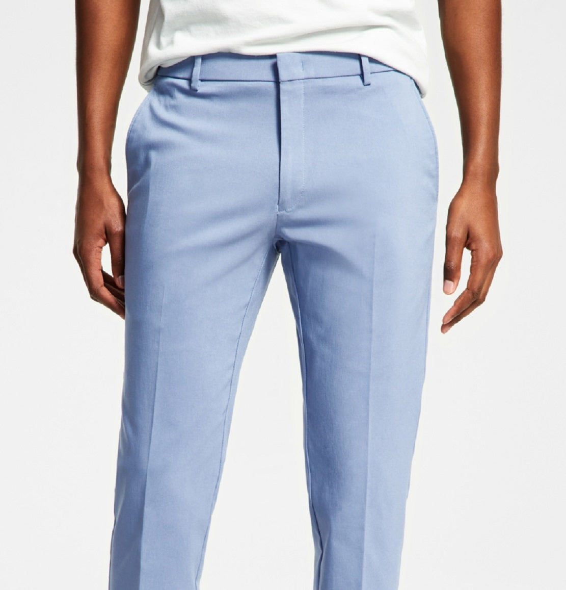 Tommy Hilfiger Men's Modern Fit Th Flex Stretch Comfort Solid Pants Blue Size 36X34