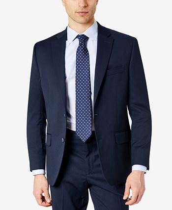 Izod Men's Classic Fit Suits Blue Size 40