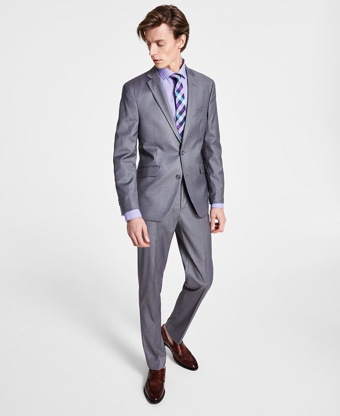 Kenneth Cole Reaction Men's Ready Flex Slim Fit Suit Gray Size 40