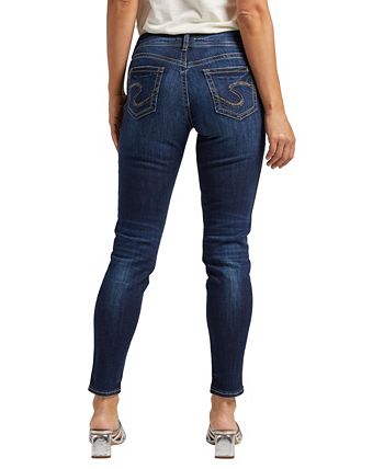 Silver Jeans Co. Women's Suki Distressed Skinny Fit Jeans Blue Size 29X31