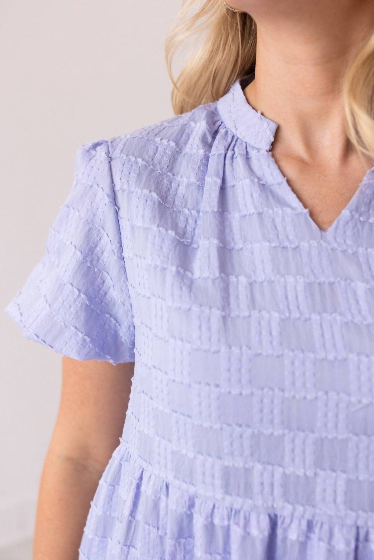 Southern Grace - V-neck Checkered Dress