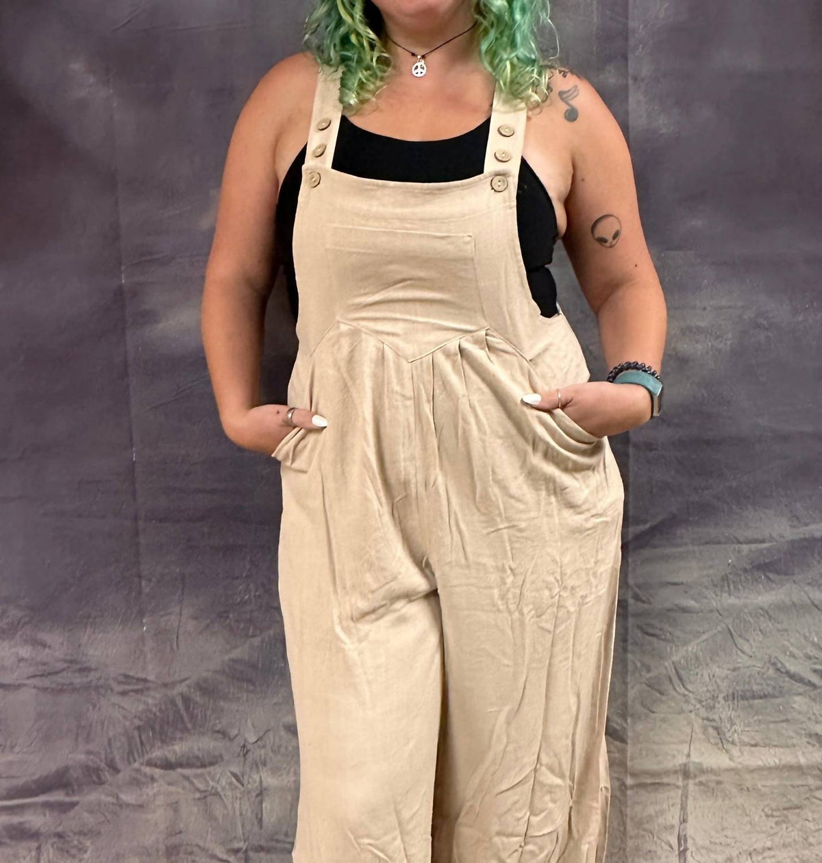 Bluivy - Women's Esther Wide Leg Overall Jumpsuit