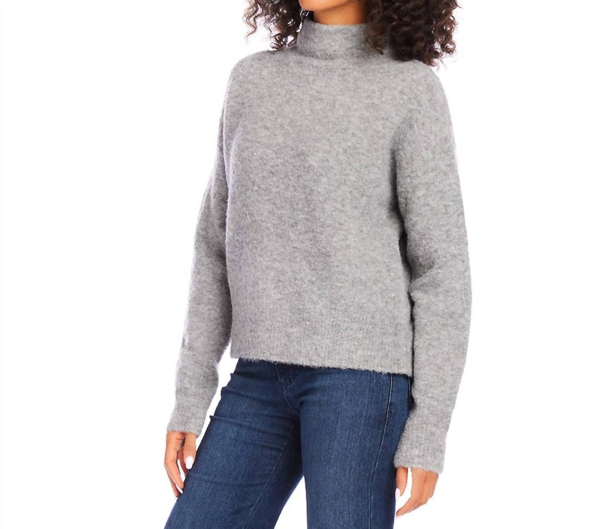 Karen Kane - Mock Neck Boucle Sweater