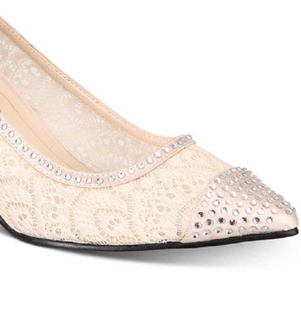 Caparros Women's Quillian Lace Pumps Brown Size 8 M