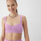 GSTQ Ribbed Bra Top - Pink - XS/S
