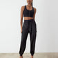 GSTQ Satin Jogger - Black - XL