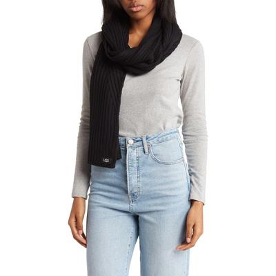 UGG Ribbed Oversized Wool-Blend Scarf