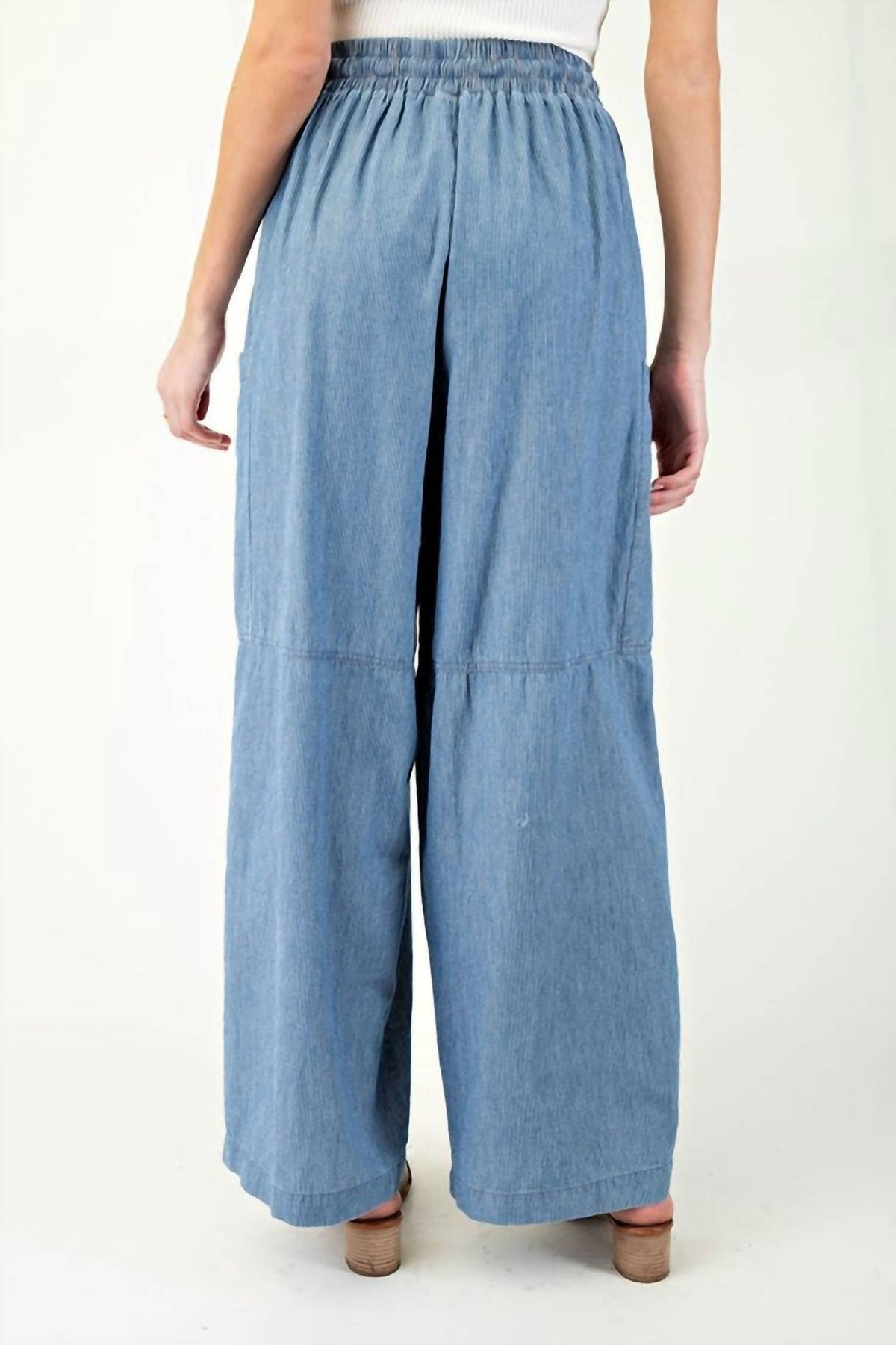 Ee:Some - Harper Stone Washed Straight Leg Pants