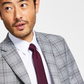 Alfani Men's Slim Fit Pattern Suit Jacket Gray