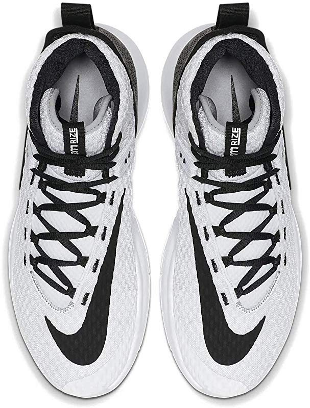 Nike Men's Zoom Rize TB Basketball Shoes White/Black