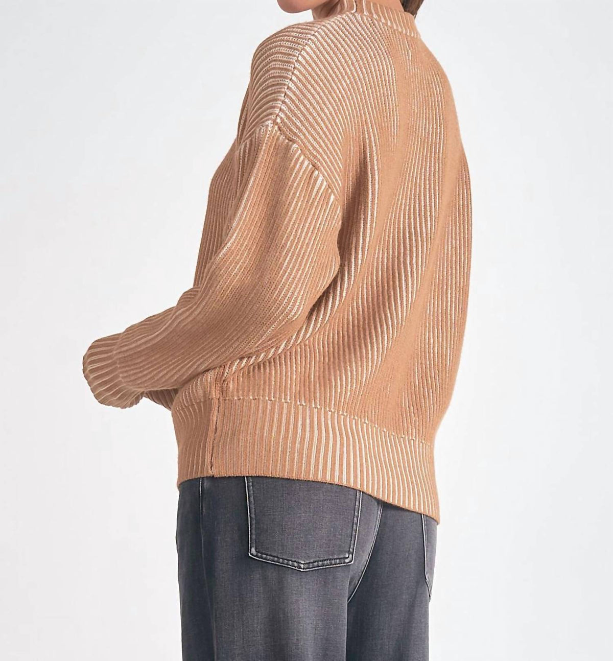 Elan - Crewneck Ribbed Sweater